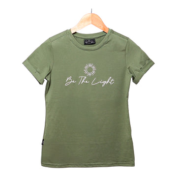 Blusa tela fría estampada verde