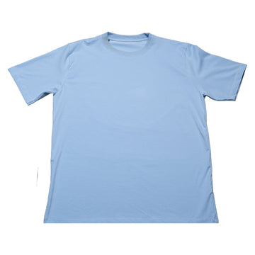 Camiseta basica tela fría gris azul cielo