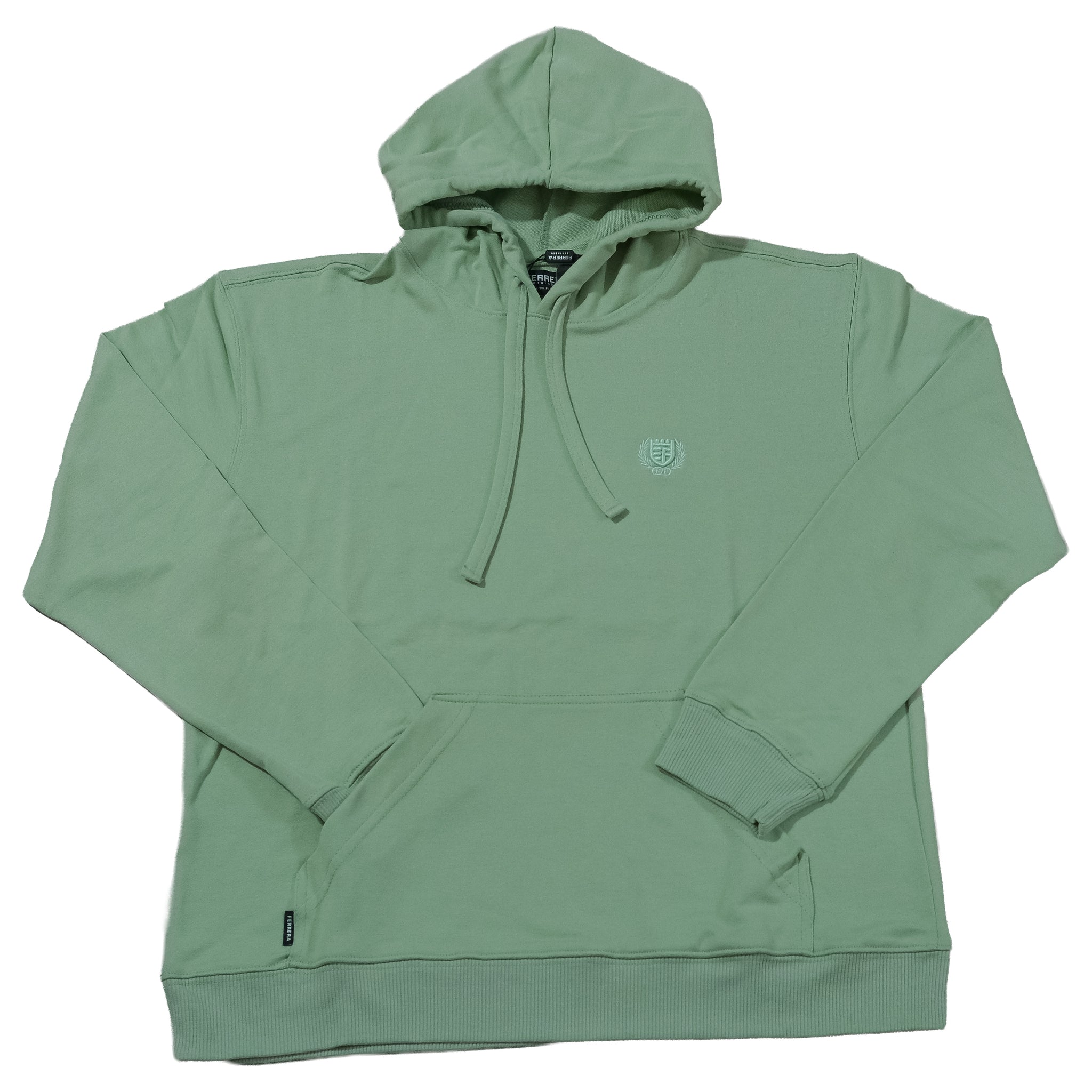 Saco Capucha Gris Verde Pistacho
