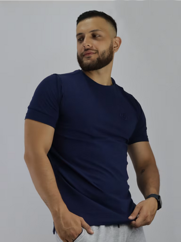 Camiseta Tela Fría Azul Turquí