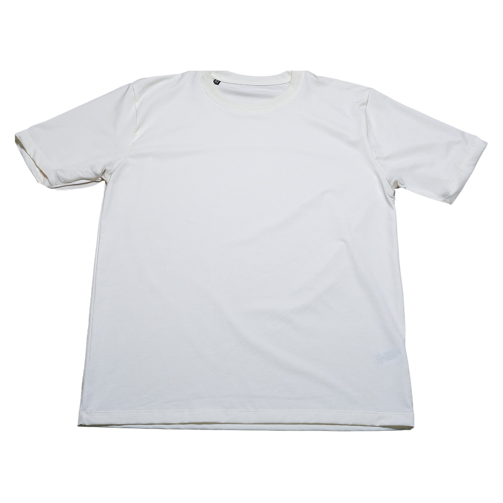 Camiseta basica tela fría marfil