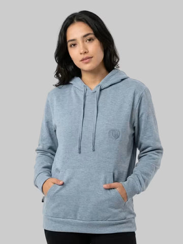 Saco Capucha Gris Jaspe Medio