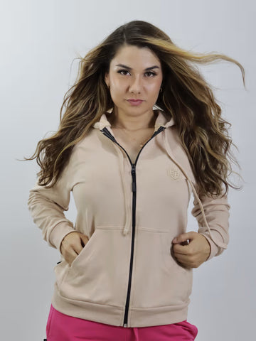 Saco Cierre Camel