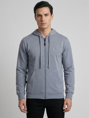 Saco Cierre Gris Jaspe Medio